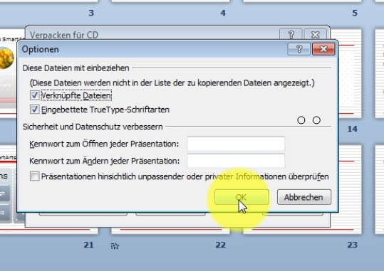 Powerpoint Pack And Go Prasentationen Weitergeben Mit Allen Anlagen Office Inhouse Schulungen